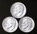1947 P-D-S 10c SILVER Roosevelt Dimes, Year Set. CH BU  (R196)