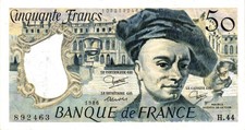 FRANCE 50 Francs 1986 P-152b VF Banknote
