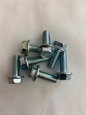 Grade 5 Hex Head 3/8-16 x 1 Serrated Flange Bolts Cap Screws Zinc (Qty 100)