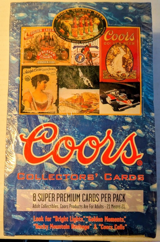 1995 Coors Beer Collector Cards Trading Card Box 36 Pack Factory Sealed