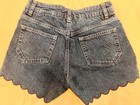 Maje Scalloped Denim Shorts XS 34 — photo 3