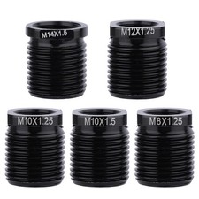 5pcs Gear Shift Knob Adapter Kit, Universal Fit for M10 M12 M14 Threads Quick