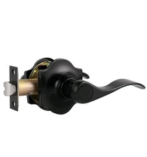 KNOBWELL 6 Pack Passage Door Lever Door Handle Non-Locking Lever Set for Hallway