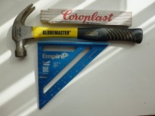 Globemaster 5300 Claw Hammer Empire True Blue Rafter Square e2994 Folding Rule