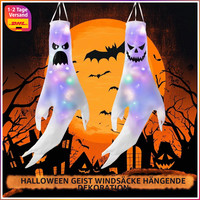 Halloween WindsäCke Geist Mit LED Lichtern 2 StüCk Garten Dekoration Deko