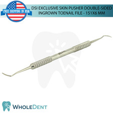 Double-Sided Ingrown Toenail Tool with Bent Edges  Anti-Slip Grip Stainless