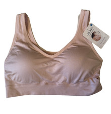 NWT Jockey Womens Bra Seamfree Back Smoothing Bra XL Blush