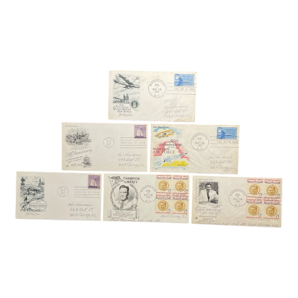 Lot Of 30 1957 US FDC First Day Cover Collection Stamps - Image 4 of 4