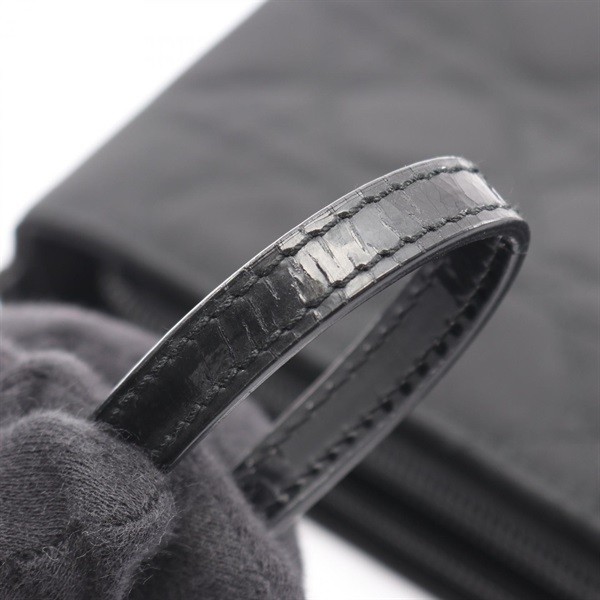 Dior Maris Pearl Cannage Handbag Nylon Patent Leather Black Women Authentic thumbnail 6