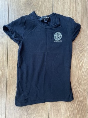Kinder T-Shirt Versace schwarz - Größe 5A 110 cm - in gutem Zustand