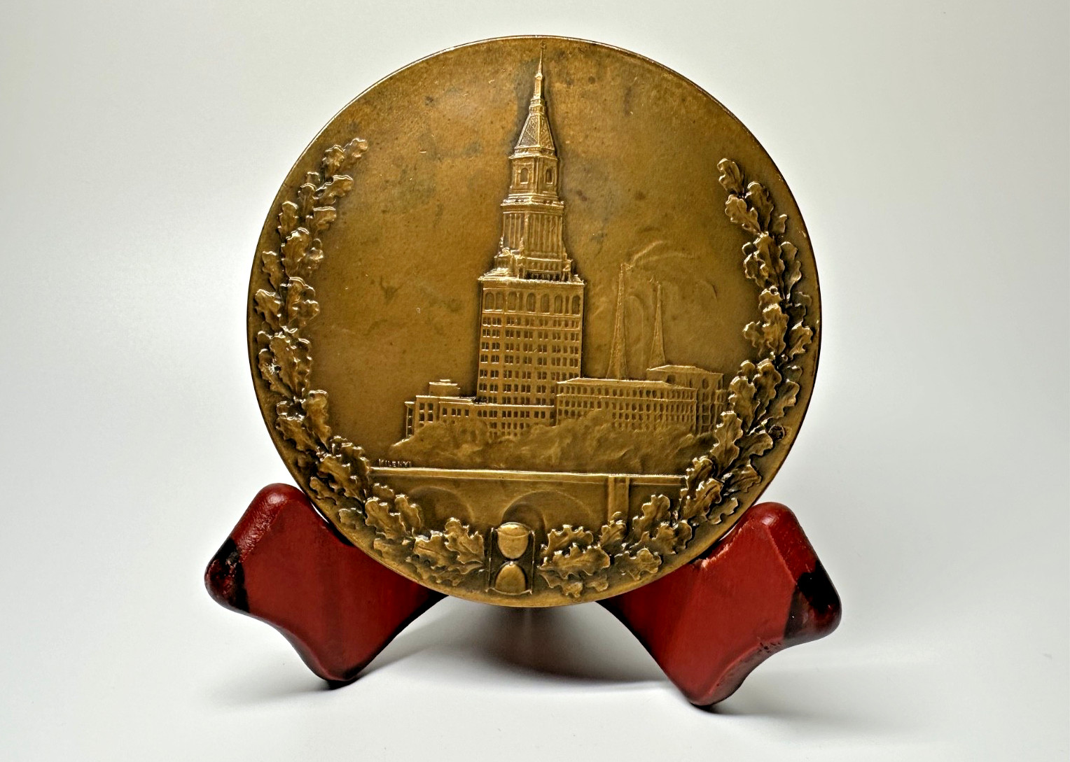 1928 Travelers Insurance Company Connecticut Hartford Large Bronze Medal N584