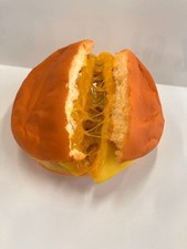 Realistic Fake Food Broken Cheeseburger Miniature Burger Decorative Home Cafe