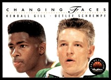 1993-94 SkyBox Kendall Gill/Detlef Schrempf Seattle SuperSonics #316