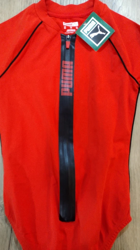 Body Puma Manga Larga Alto Riesgo Rojo-Puma Negro TL47088 Para Mujer XS NUEVO CON ETIQUETAS Foto 2 de 4