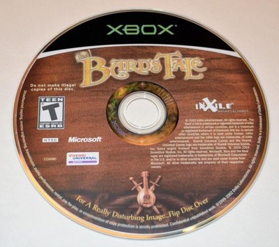 DISC ONLY- THE BARD'S TALE ORIGINAL MICROSOFT XBOX GAME