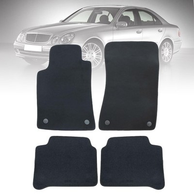 Mercedes W211 E-Class 2003-2009 Floor Mats Full Set Waterproof Non-Slip Black