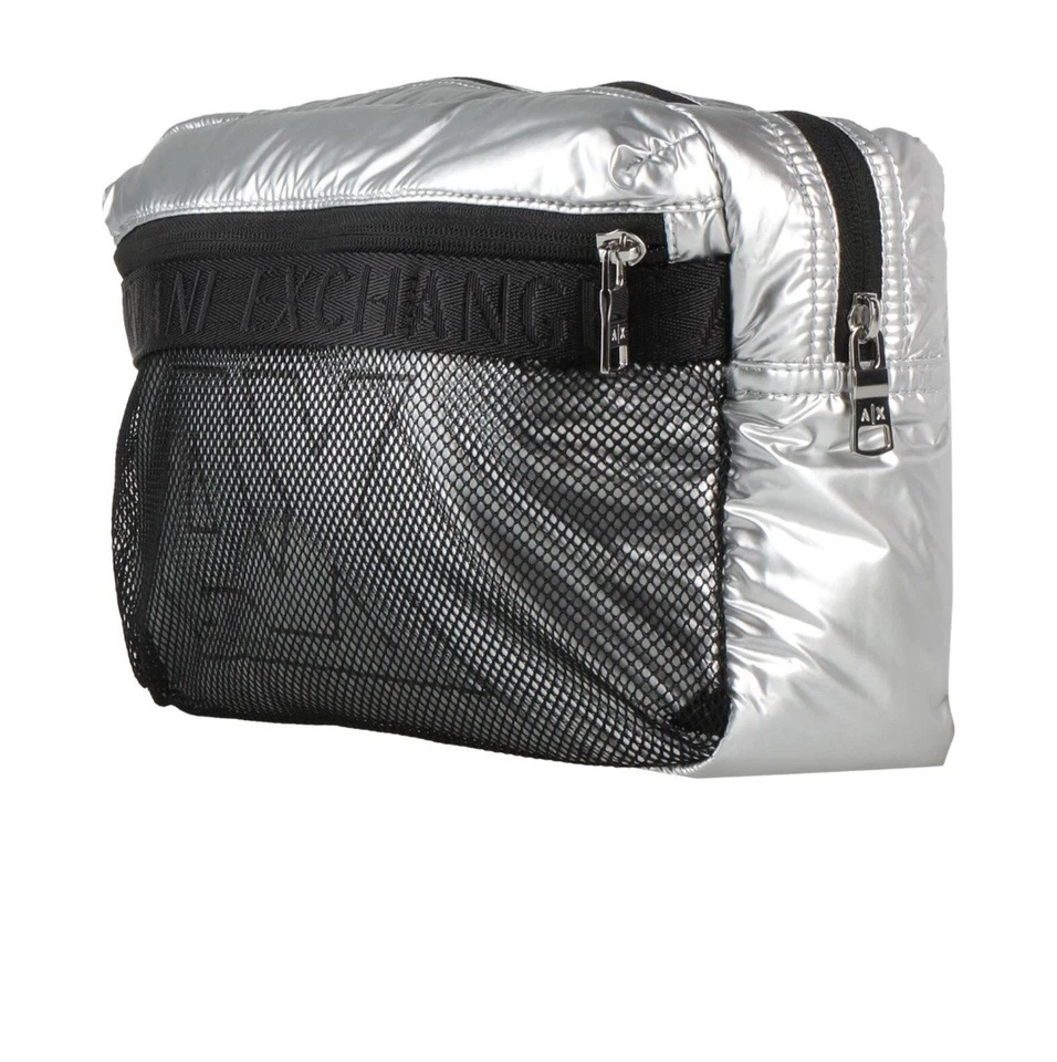 Mochila plateada para hombre Armani Exchange Foto 2 de 4