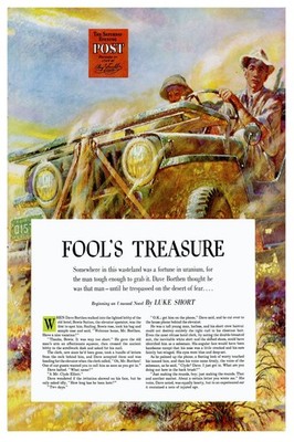 Fool's Treasure - Saturday Evening Post 1950s Art Print   ️ - 24x36  - Rare