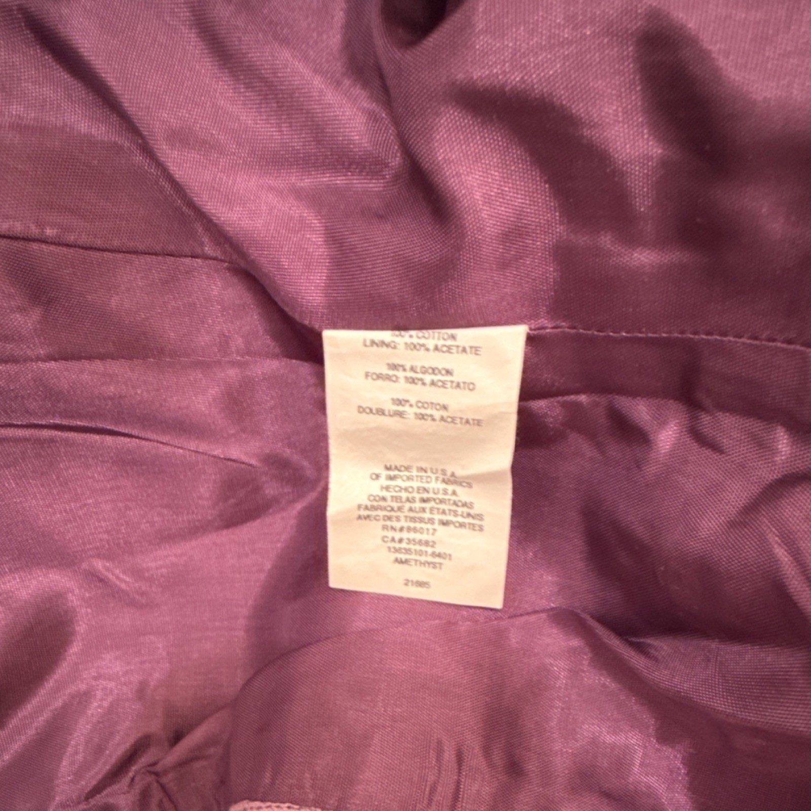 bebe Purple Blazer Jacket Collared Button Women's… - image 10