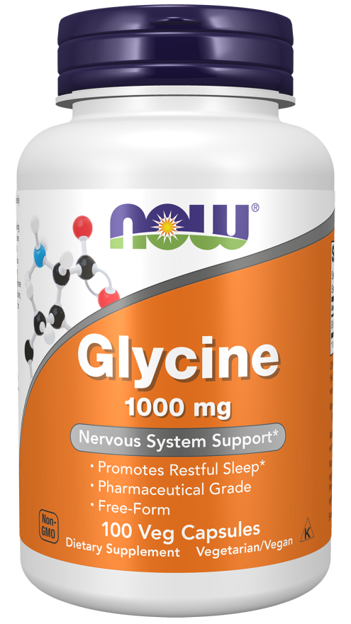 NOW Foods Glycine Amino Acid 1000 mg Promote Restful sleep 100 caps 12/2029  EXP | eBay