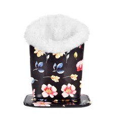 Plush Lined Eyeglass Holder PU Leather Glass Stand with Magnetic-Base