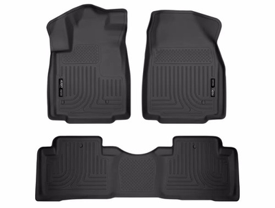 #ad Husky WeatherBeater Front 2nd Row Floor Mats 3pc Fits 2009 2015 Honda Pilot Blk $127.49