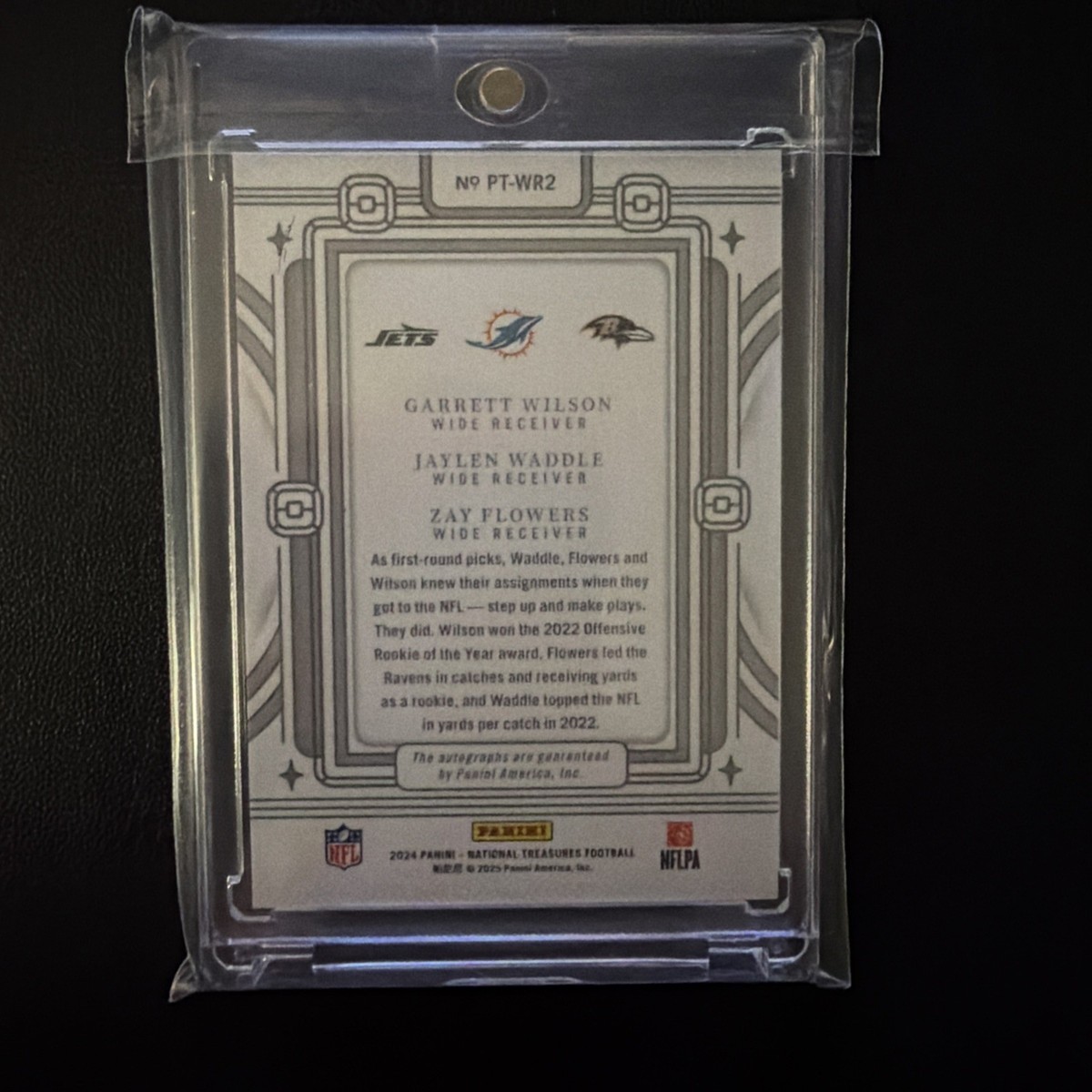 2024 Panini National Treasures Prime Trios Wilson/Waddle/Flowers