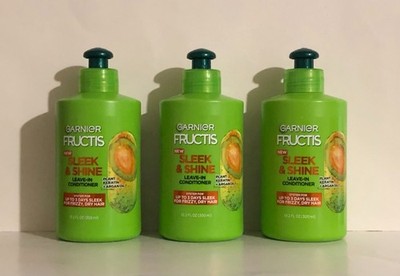 Garnier Fructis Sleek & Shine Leave-In Conditioner 10.2 OZ (300 ml) [PK of 3]