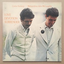 CARLOS SANTANA & JOHN McLAUGHLIN - LOVE DEVOTION SURRENDER - LP - CBS - UK 1973