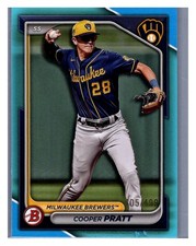 2024 Bowman Draft #BD-84 Cooper Pratt Sky Blue #/499