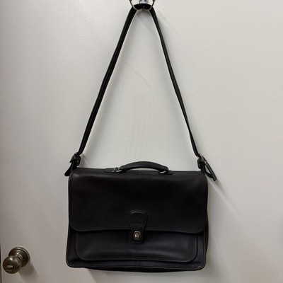 Vintage Coach 5180 Metropolitan Black Leather Messenger Bag #devilwearsprada2