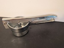 Vtg Large Capacity Metal Potato Ricer/Fruit Press Masher Unbranded