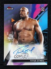 2021 Topps Finest WWE Roster Auto Titus O'Neil #RA-TO Auto 0s1o