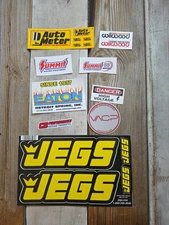 Mixed Lot Car Guy Garage Tool Box Stickers Decals Jegs Summit Wilwood Eaton Etc