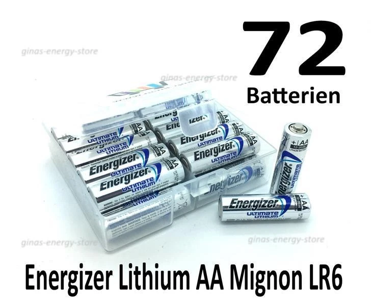 72 x Energizer Ultimate Lithium AA Mignon Batterien in Nemt Flachbox - Bild 1 von 1