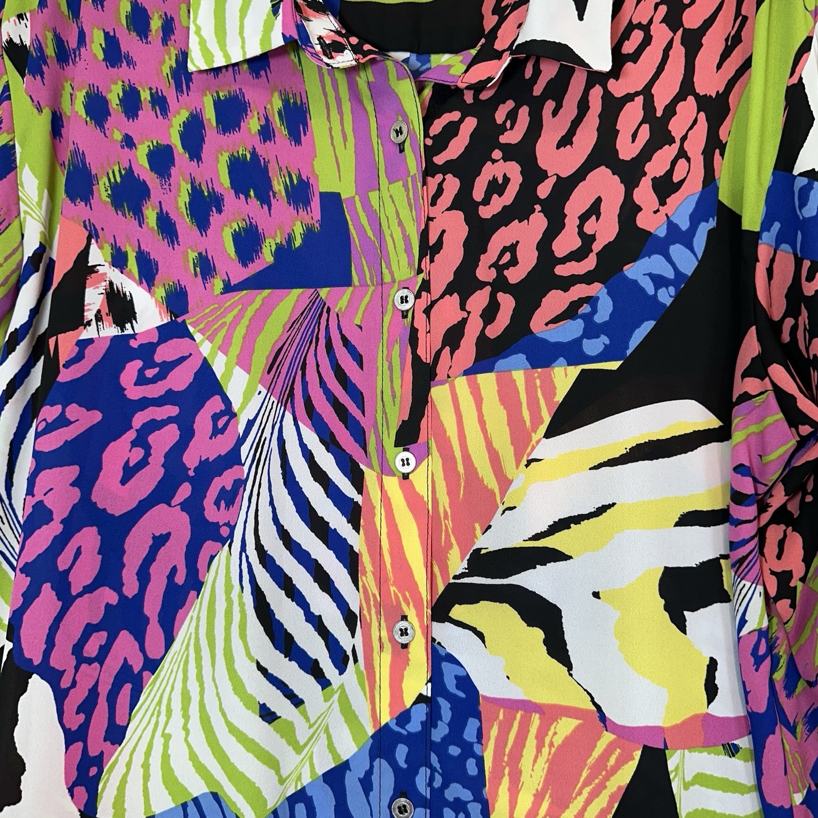 Slim Factor L Colorful Abstract Patchwork Tunic B… - image 3