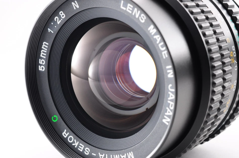 **COME NUOVO** Mamiya Sekor C 55 mm f/2.8 N + tappo per M645 1000S Super Pro TL dal Giappone - Immagine 2 di 4