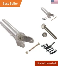 Chrome Pool Vacuum Swivel Handle - Fits Standard Heads, No Tools Needed