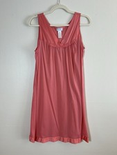 Vintage Vanity Fair Nightgown Size 40 Medium Nylon Rose Pink