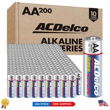 200 Pack ACDelco AA Batteries - Long-Lasting 1.5V Power with Eco-Friendly Design 0.53 per gallon
