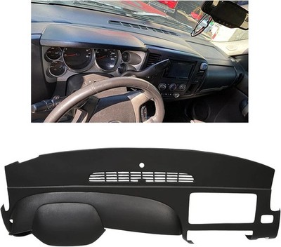 Kojem Black Dash Board Cover Compatible with 2007-2013 Chevy Chevrolet Silverado