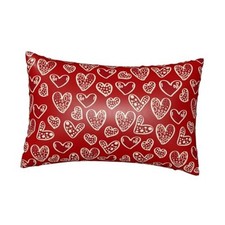 1 Pack Satin Pillowcase for Hair and Skin Silk Pillowcase with Hidden Red Heart