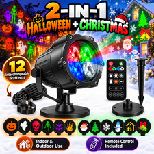 12 in 1 Halloween Christmas Projector Lights Outdoor Indoor Remote IP45