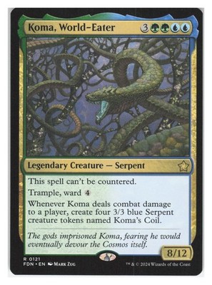Koma, World-Eater #121 (NM) Foundations FDN Magic MTG