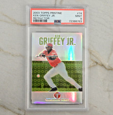 KEN GRIFFEY JR. 2003 TOPPS PRISTINE #74 REFRACTOR  46/99 ~ PSA 9 POP 5