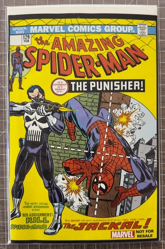 Amazing Spider-Man #129 (2004) Marvel Legends Reprint VF Punisher Jackal 7.0-8.0