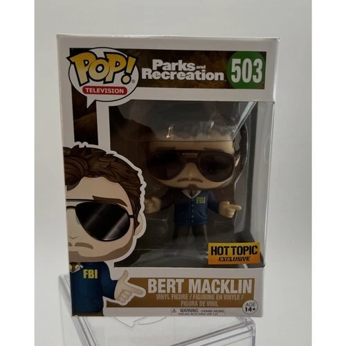 Bert Macklin Funko POP! Television #503 Hot Topic Exclusive Parks & Rec Andy