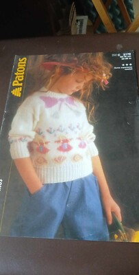 Paton Doppelstrick Kinder Pullover mit Muster