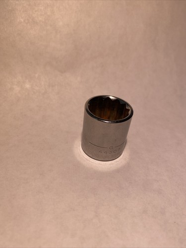Vintage CRAFTSMAN, 3/8" shallow socket, 17mm 12 PT, G Series, 44307 USA made - Bild 2 von 2