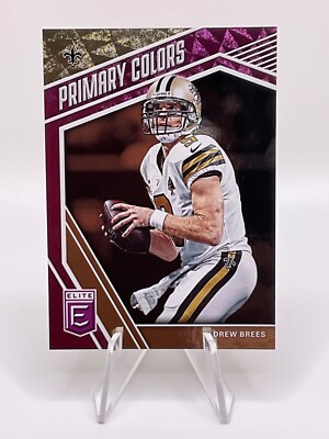 Drew Brees 2019 Panini Donruss Elite Primary Colors Purple #PC-24 ...